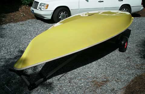Laser sailing boat