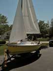 1971 Hullmaster 15' sailboat