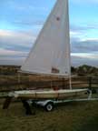 Laser sailboat