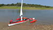 Triak sailing kayak, Trimaran, sailboat
