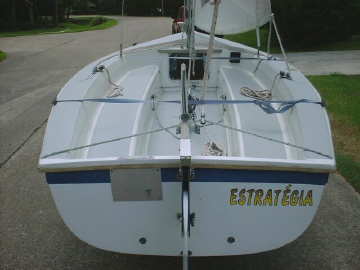 1988 Capri 14.2, stern